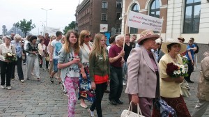 Juuni küüditamise 74 aastapäeval Riias Foto Viire Talts
