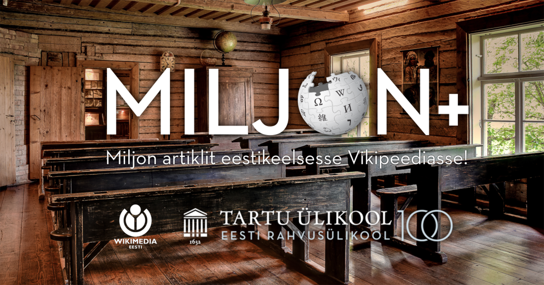 Miljon artiklit eestikeelsesse Vikipeediasse. Algse pildi autor on Rauno Kalda