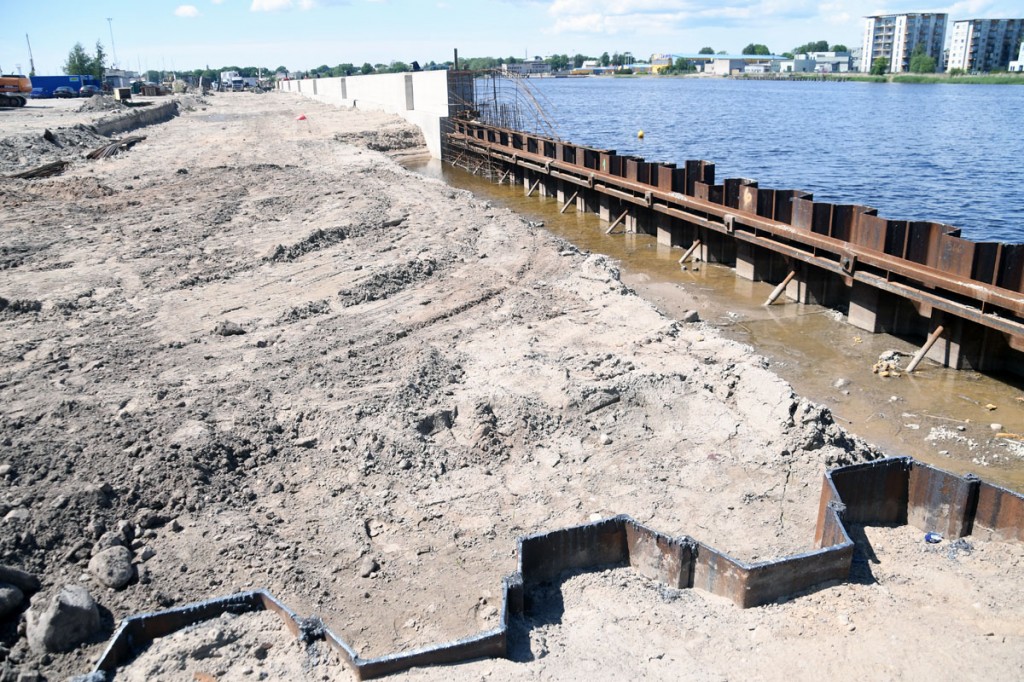 Pärnu kruiisisadama ehitus Foto Urmas Saard